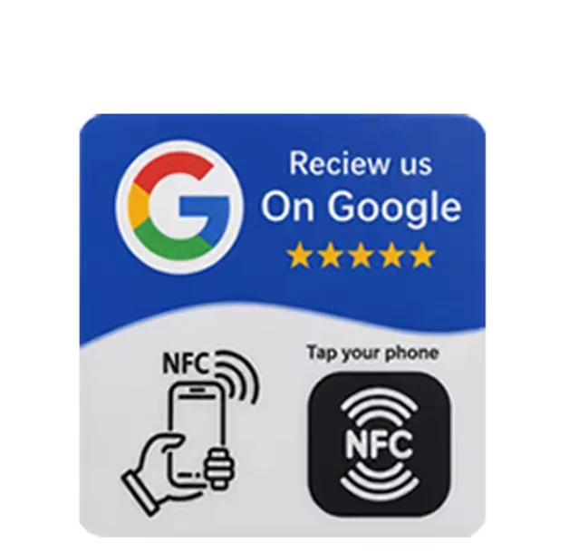 Placa Adesiva NFC Compacta para Balcão ou Vitrine